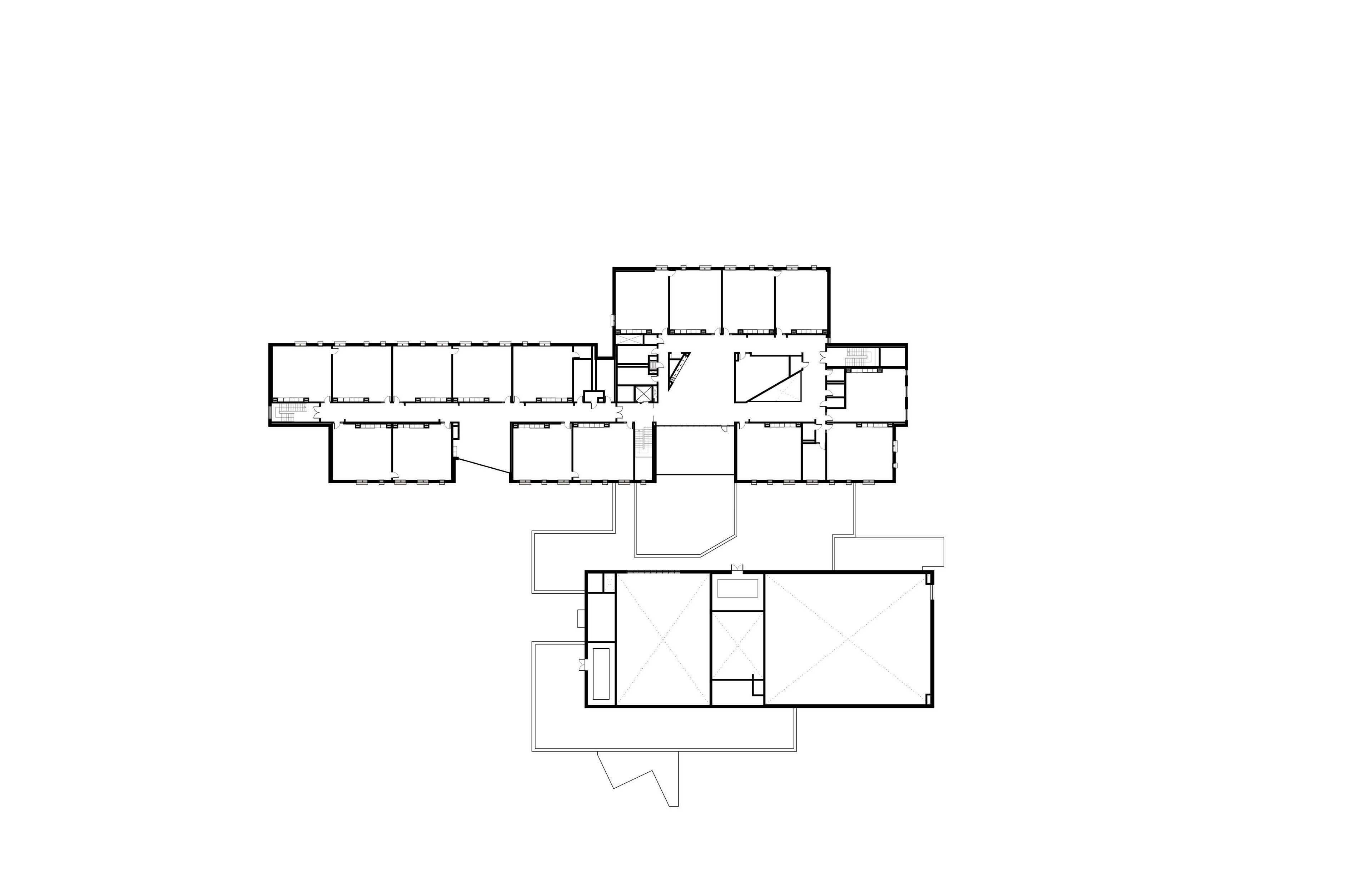 Floor plan of 2nd floor of Bourne International School