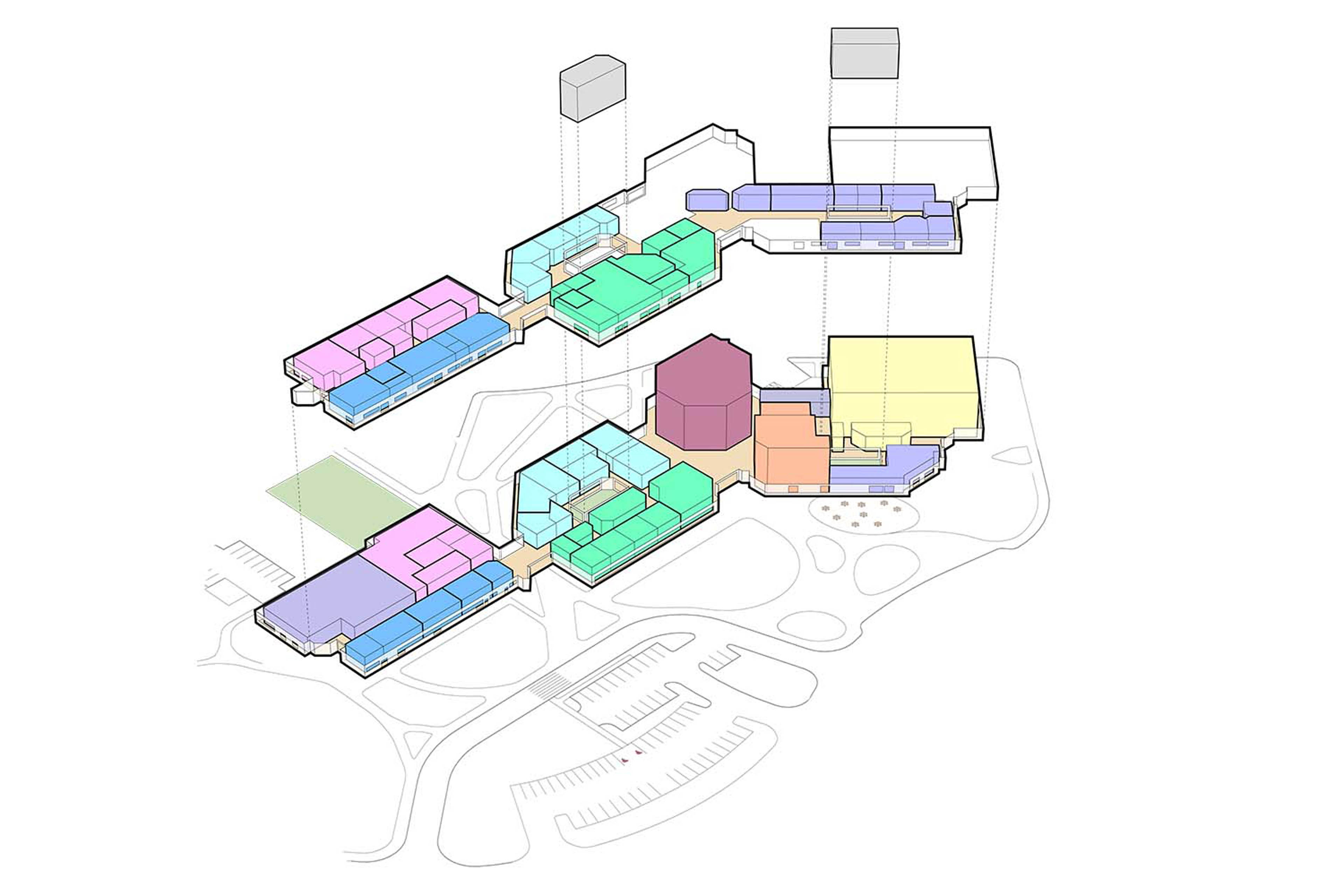 Axon plan for building