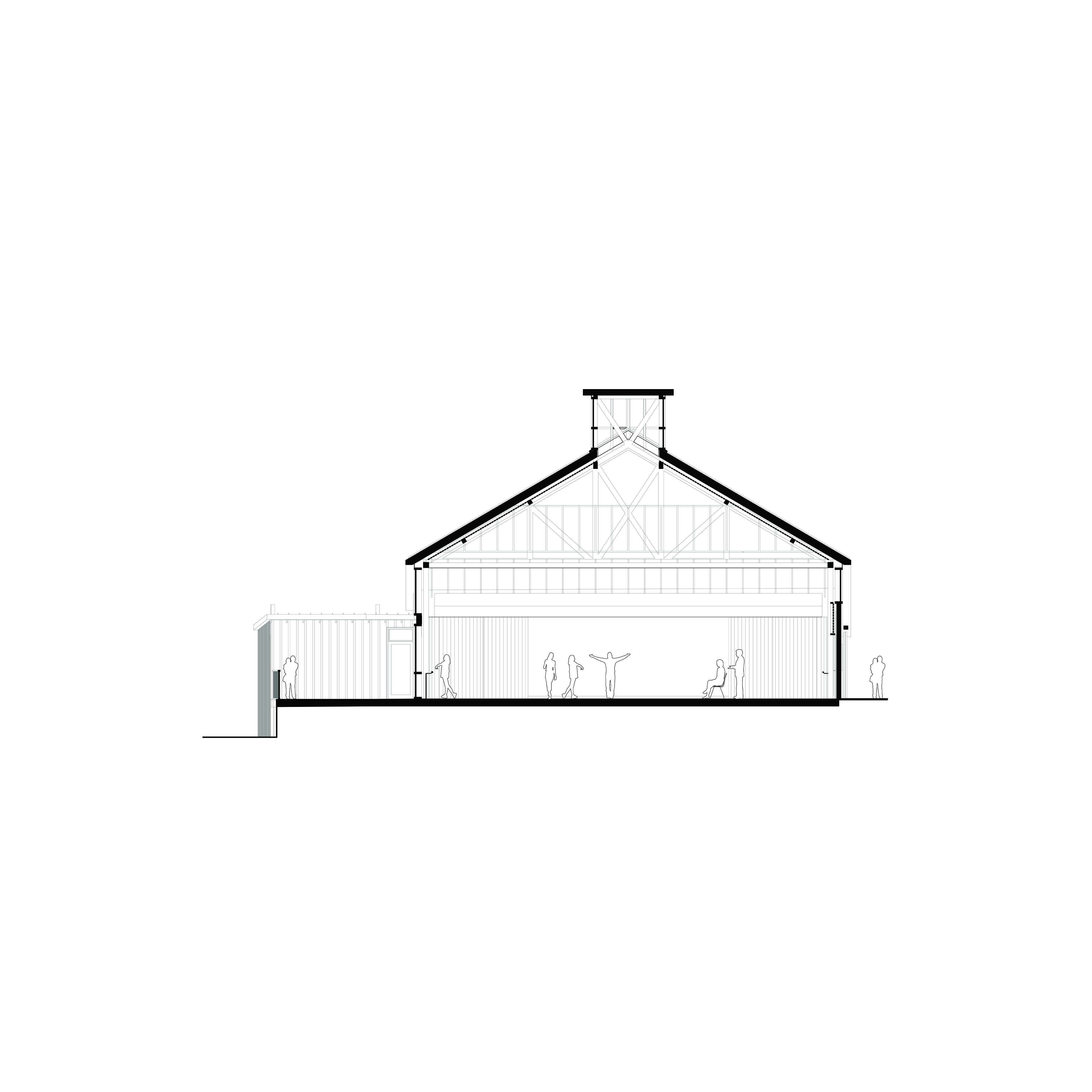 Short section of site plan